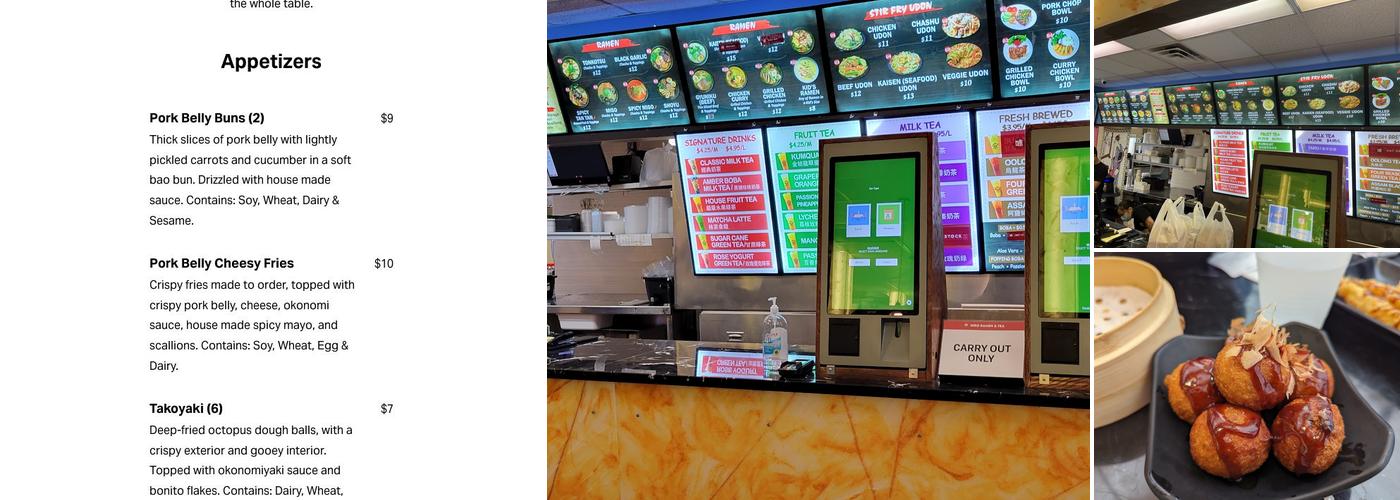 Hiro Ramen & Tea Menu