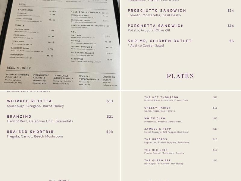Prunella Menu