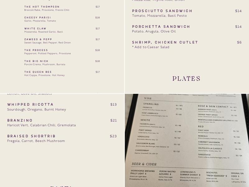 Prunella Menu