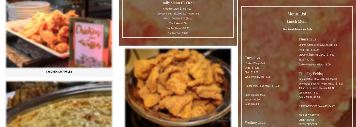 API CATERING KITCHEN Menu