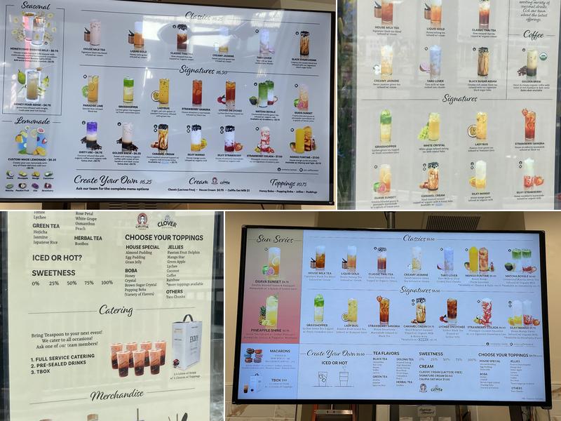 Teaspoon Menu
