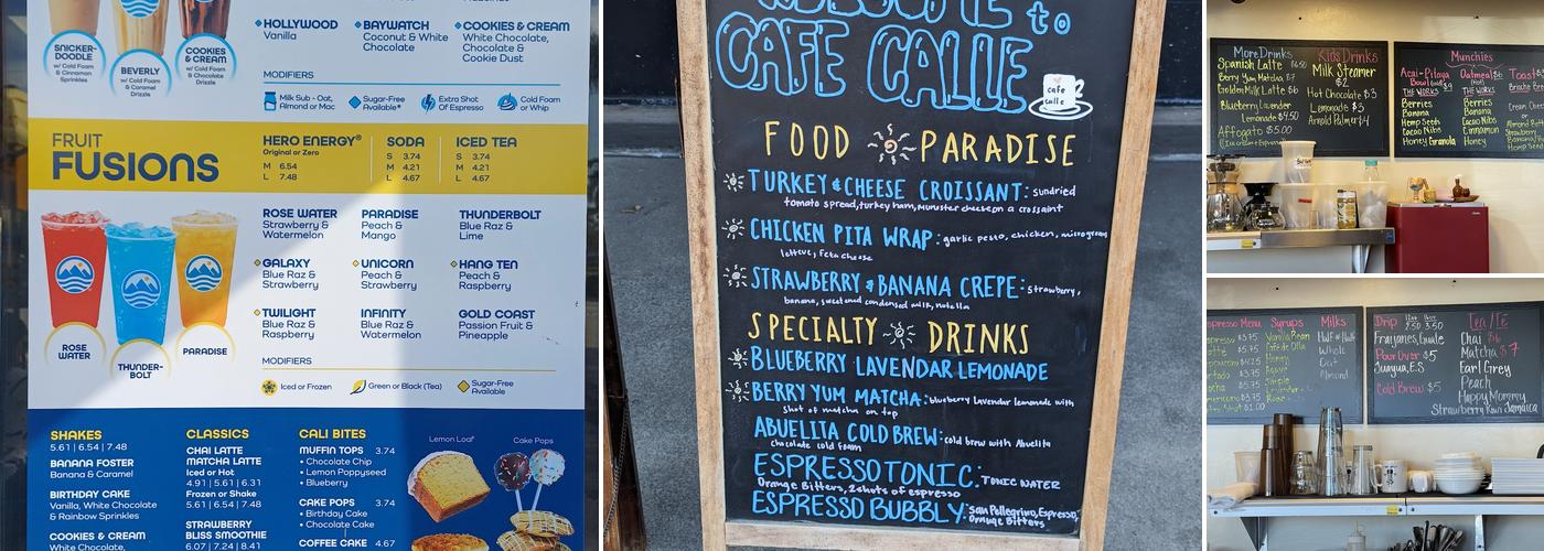Cafe Calle Menu