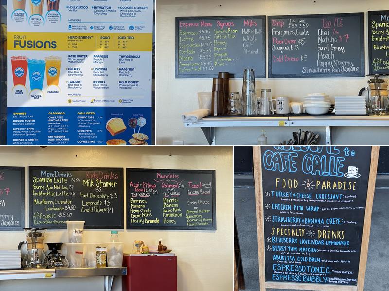 Cafe Calle Menu