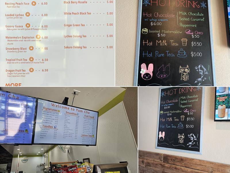 Yum Cha Boba Tea & More Menu