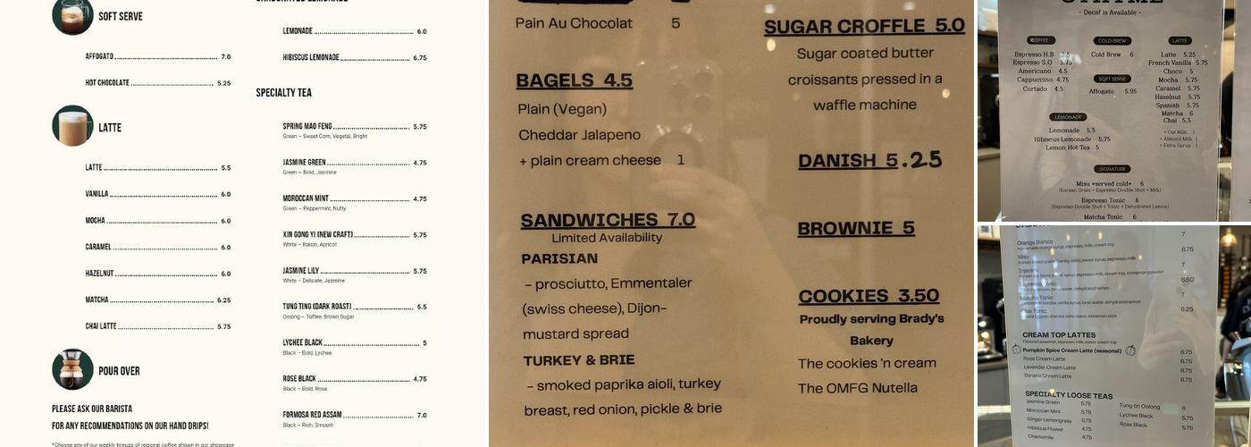 3THYME COFFEE Menu