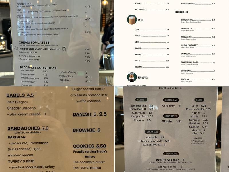 3THYME COFFEE Menu