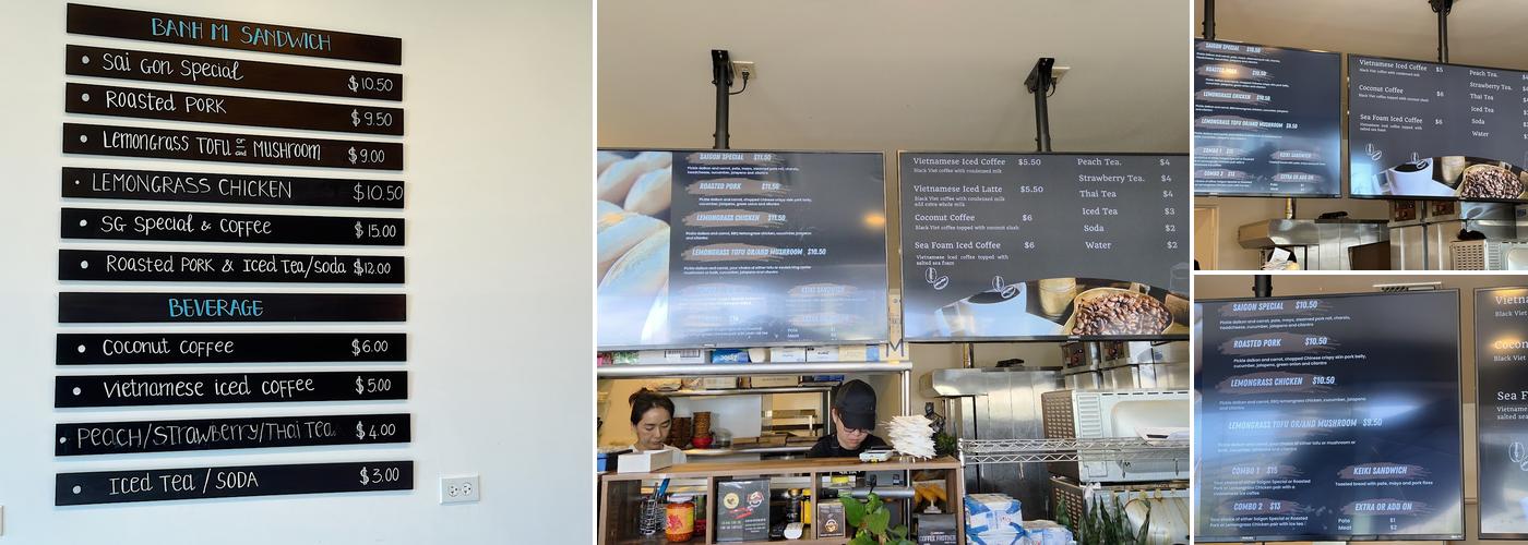 Le’s Banh Mi Menu