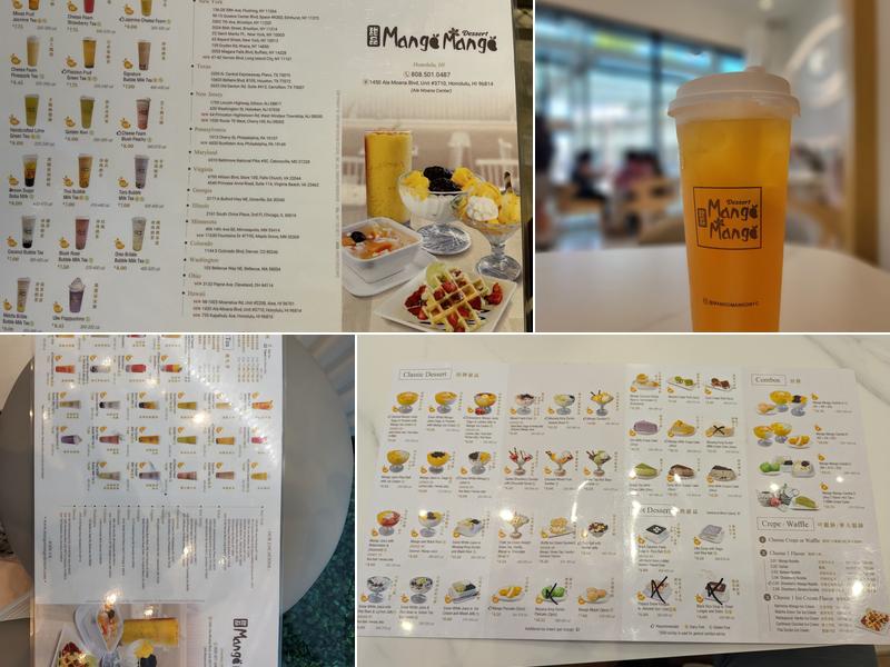 Mango Mango Dessert Menu