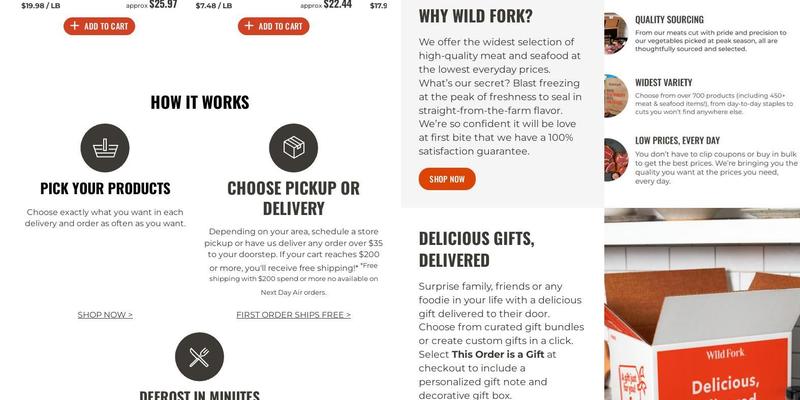 Wild Fork Menu
