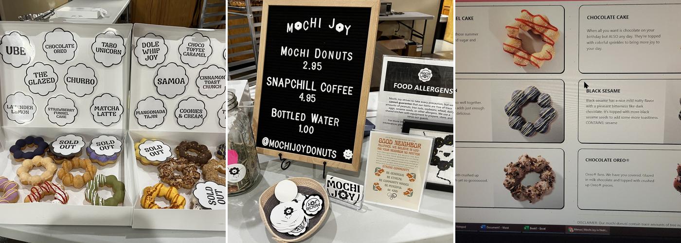 Mochi Joy Donuts Menu