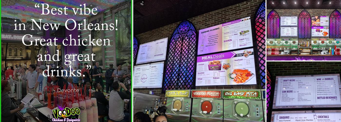 Voodoo Chicken & Daiquiris Menu