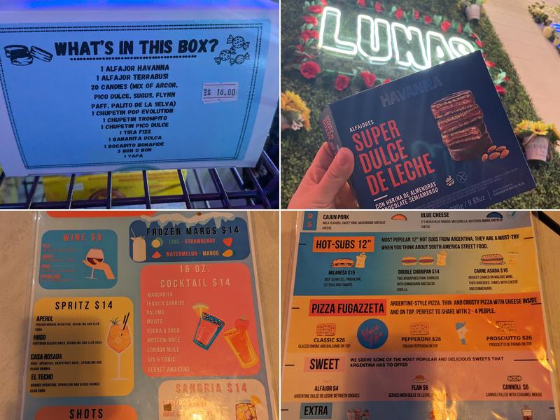 Lunas de Buenos Aires Argentine Street Food Menu