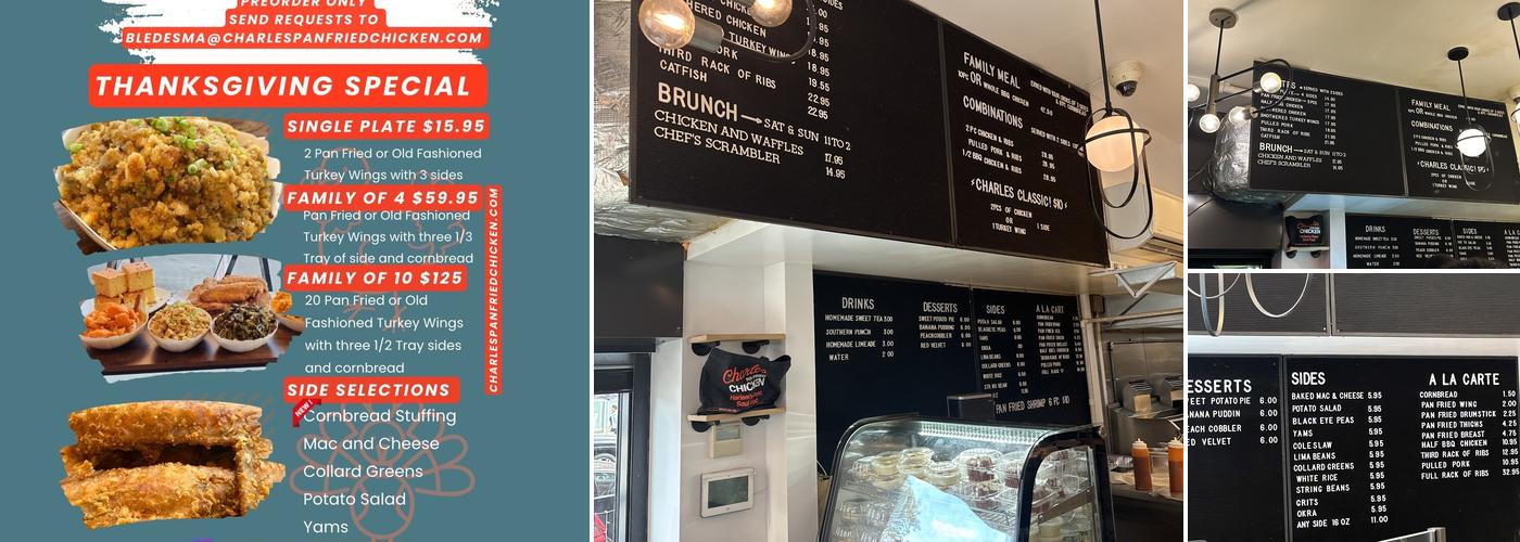 Charles Pan-Fried Chicken Menu