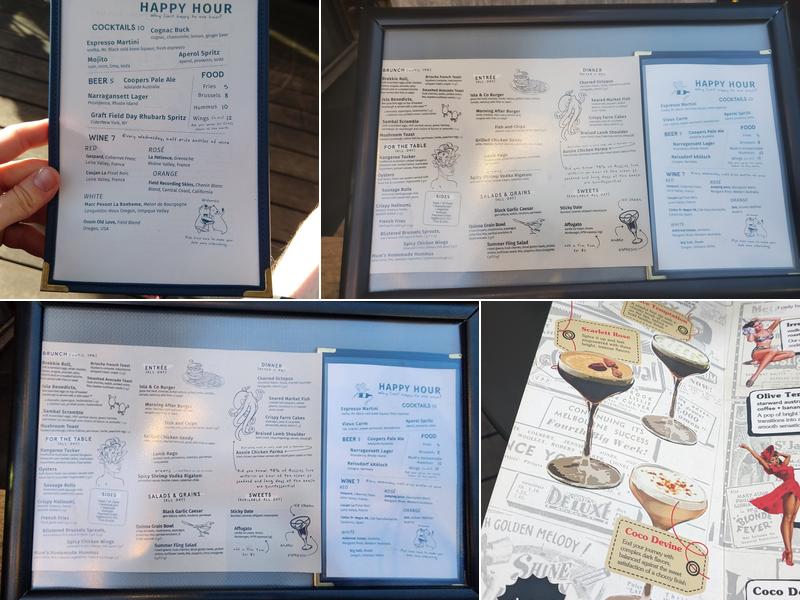 Isla & Co - Williamsburg Menu