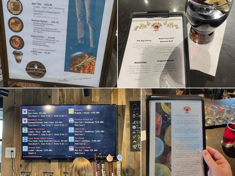 Bull City Ciderworks Cary Menu