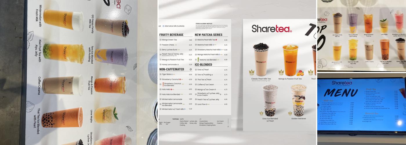 Sharetea Menu