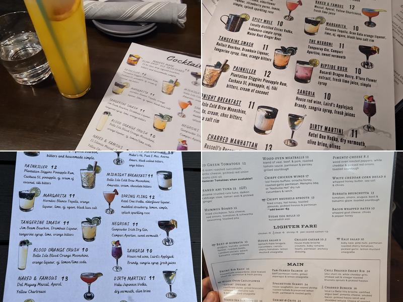 Charred Hanover Menu