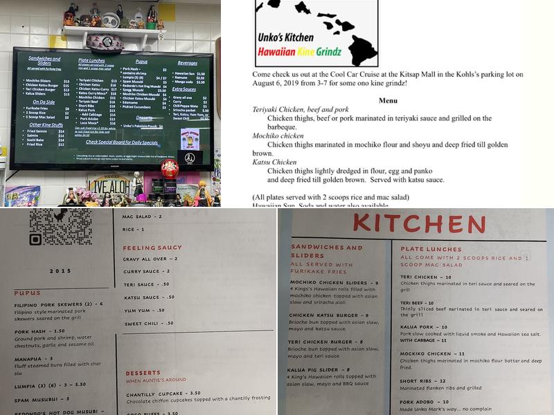 Unko's Kitchen Menu
