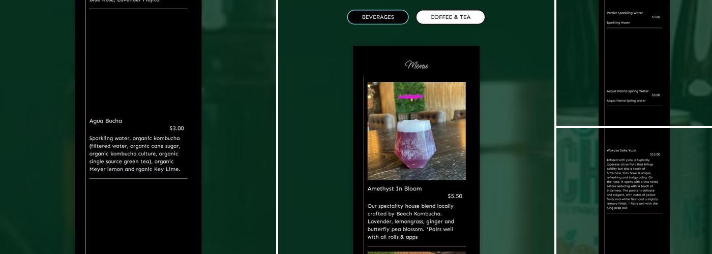 House of Vegano Menu