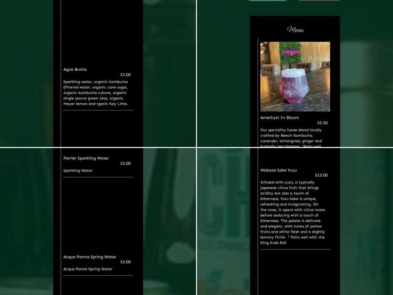 House of Vegano Menu