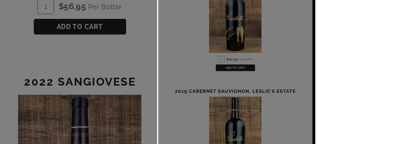 Picchetti Winery Menu