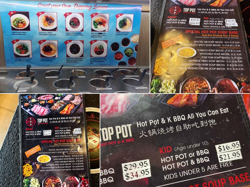 Top Pot & K BBQ Menu