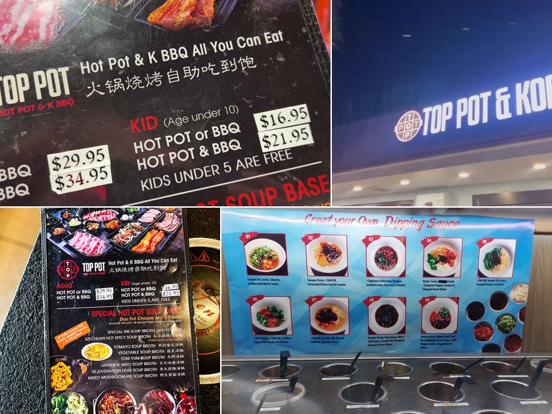 Top Pot & K BBQ Menu
