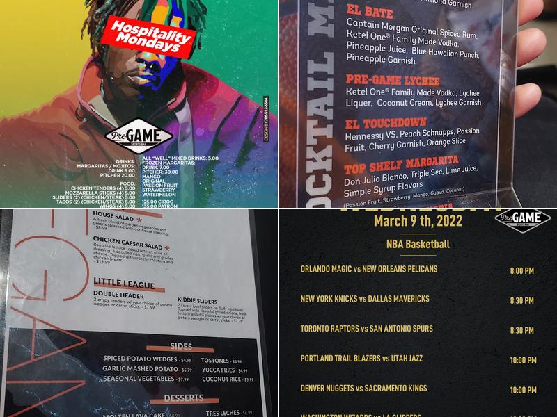 PreGame Dyckman Menu