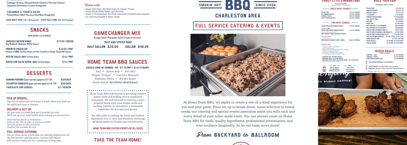 Home Team BBQ Menu