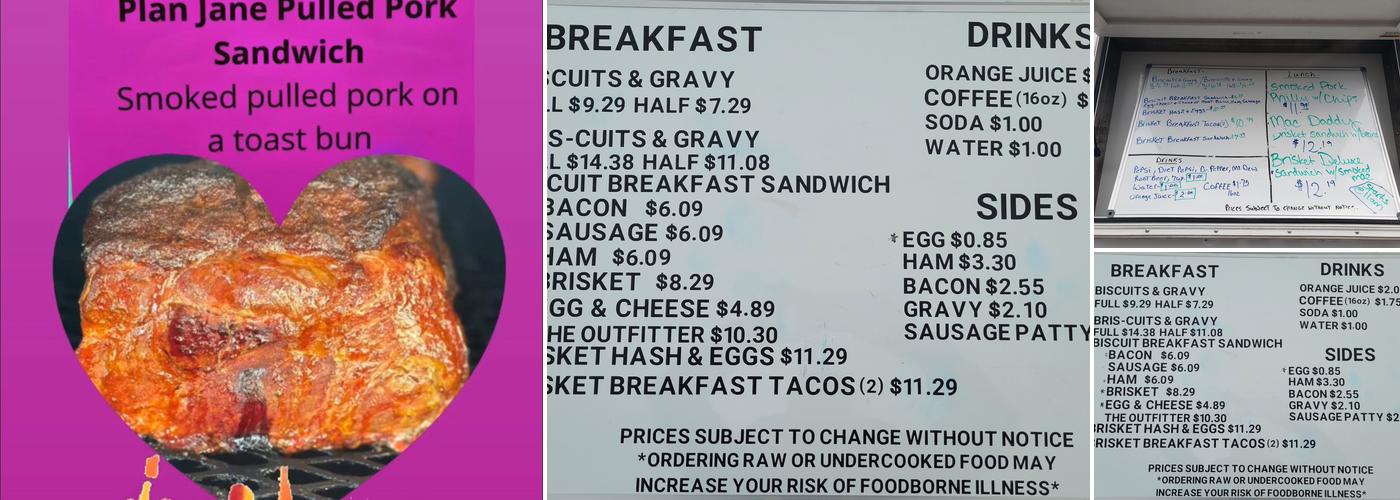KC's Biscuits and BBQ Menu