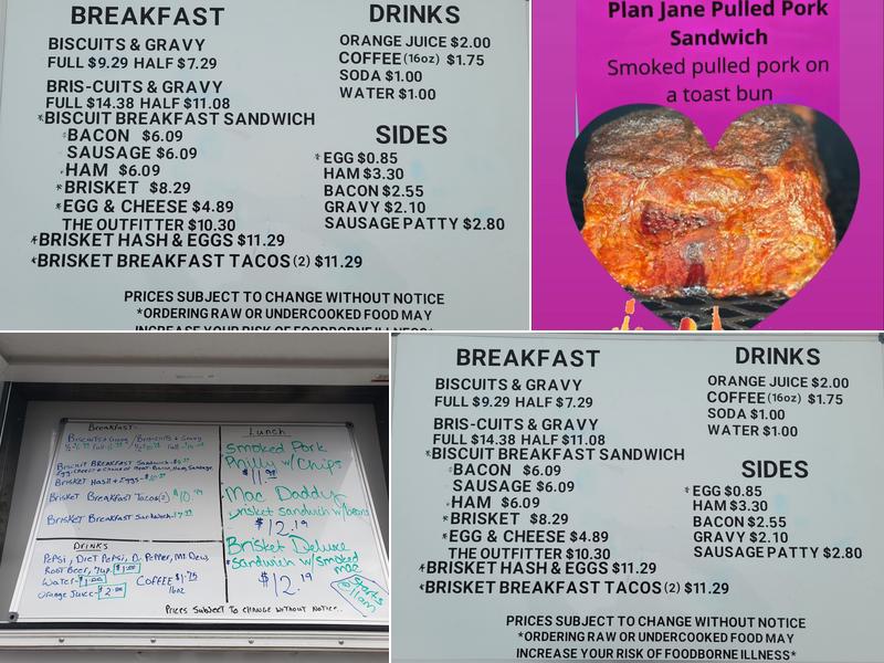 KC's Biscuits and BBQ Menu