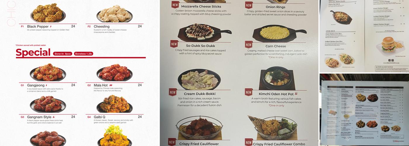 bb.q Chicken & Pub. Menu