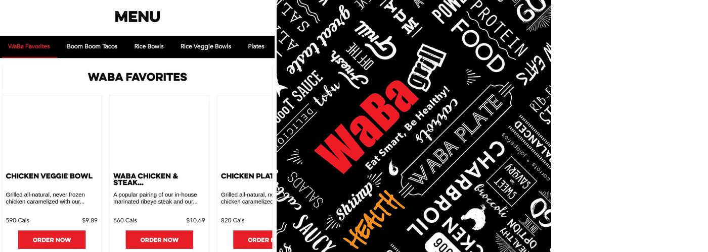 Waba Grill Menu