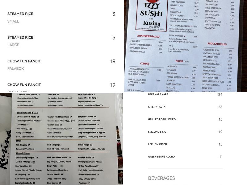 Kusina San Diego: A Taste of the Pacific Menu