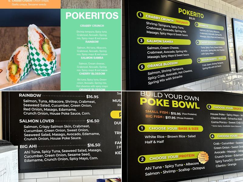 Pokeport Caloaks Menu