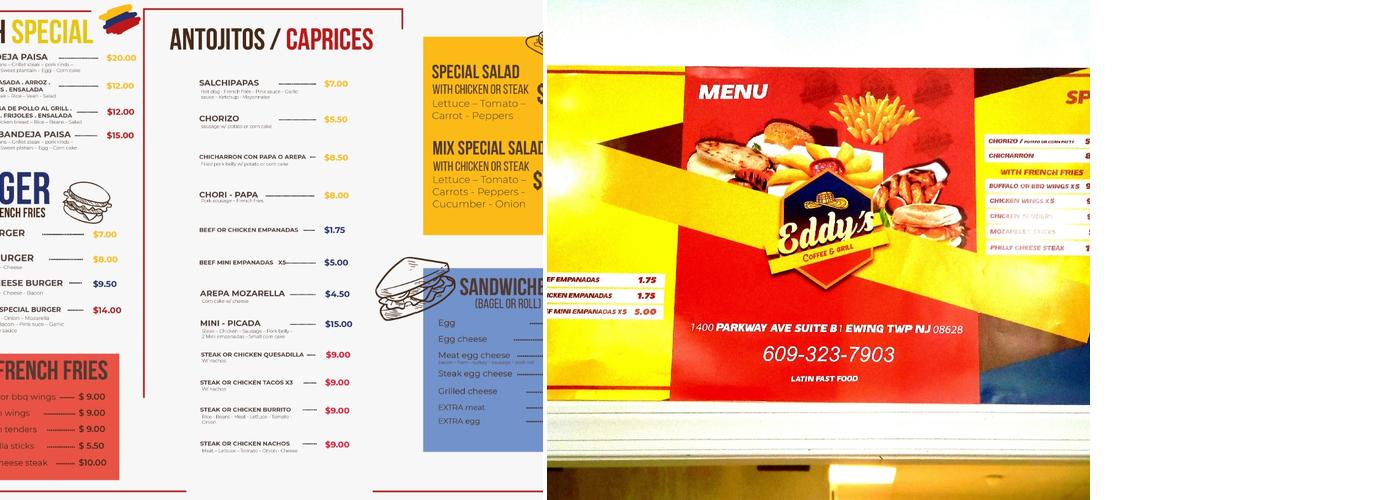 EDDY'S COFFEE & GRILL Menu