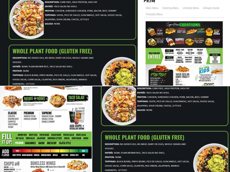 Bubbakoo's Burritos Menu