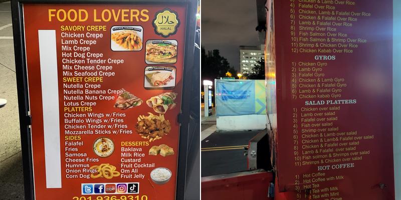 Zeze Cool Halal Food Truck Menu