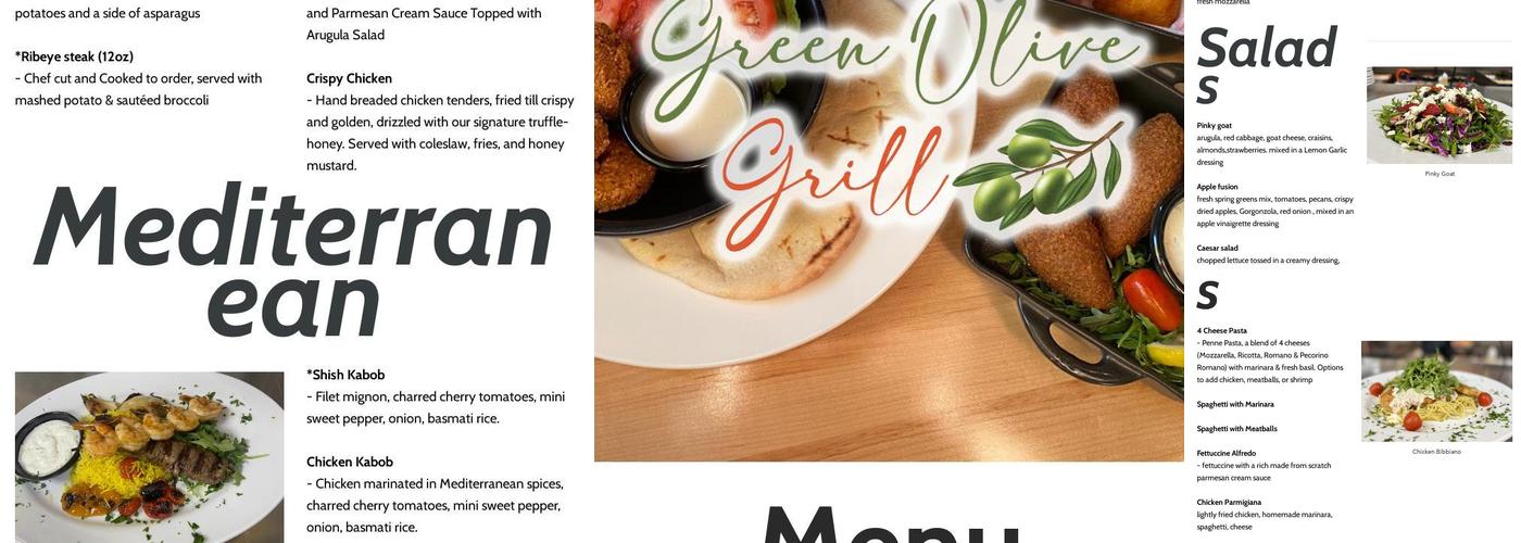 Green Olive Grill Menu