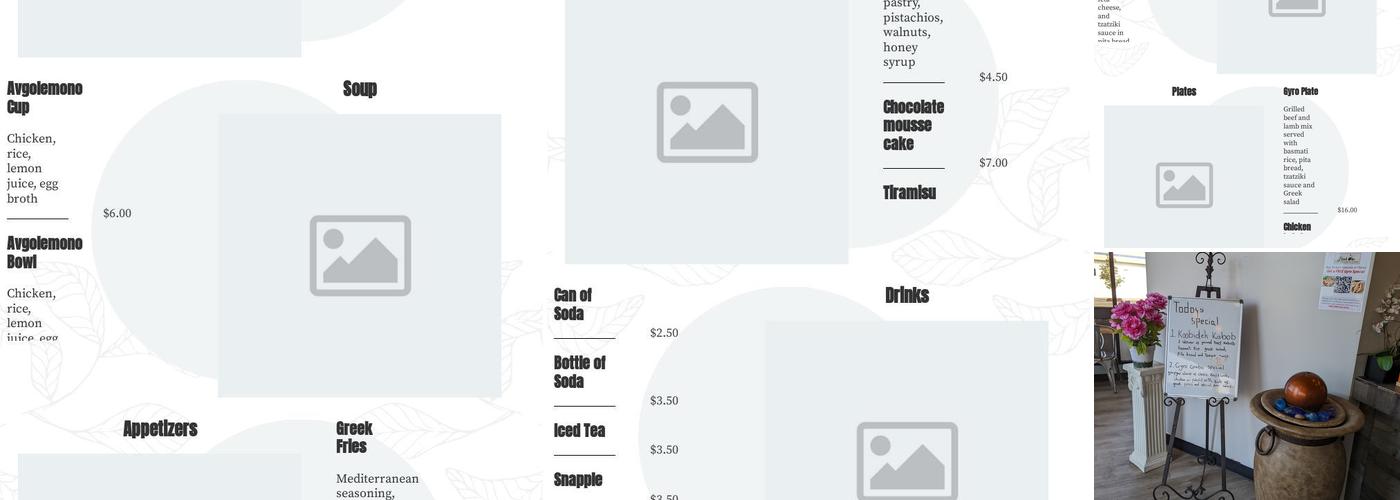 Black Olive Mediterranean Cuisine Menu