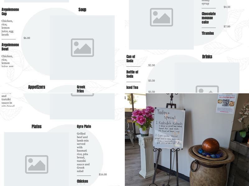 Black Olive Mediterranean Cuisine Menu