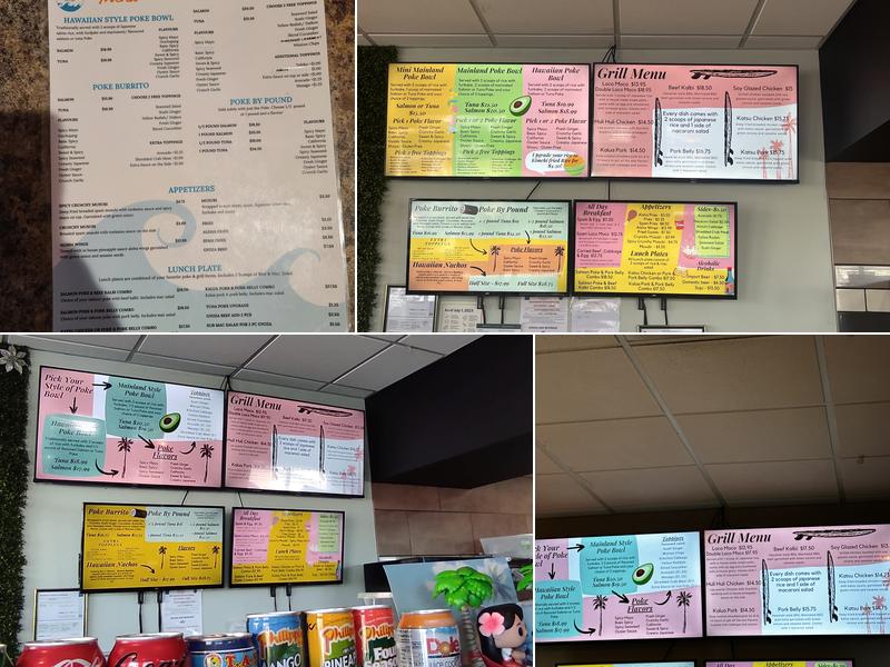 Aloha Hawaiian Poke & Grill Menu