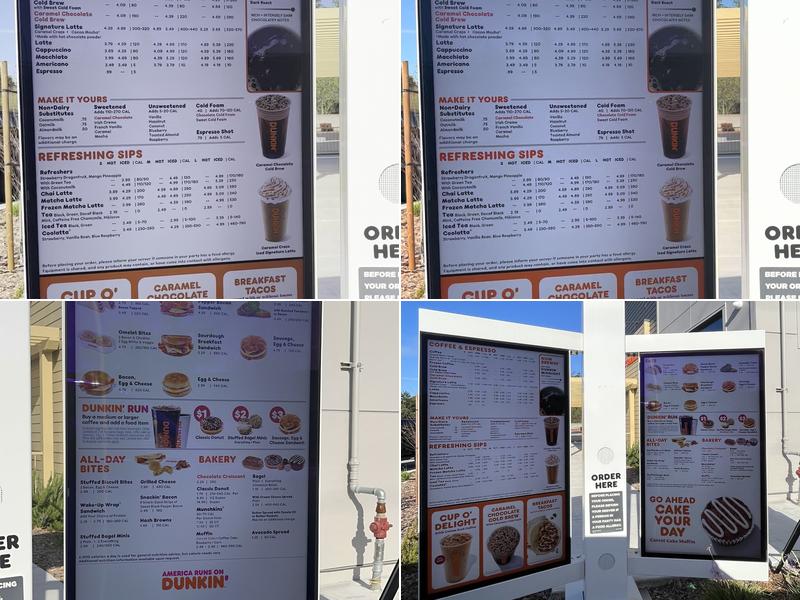 Dunkin' Menu
