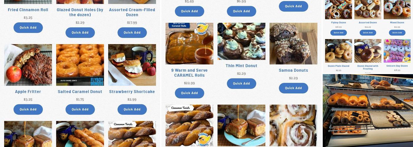 Flyboy Donuts Menu