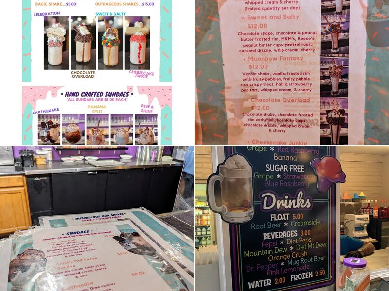 Sweeties Ice Cream and mini doughnuts Menu