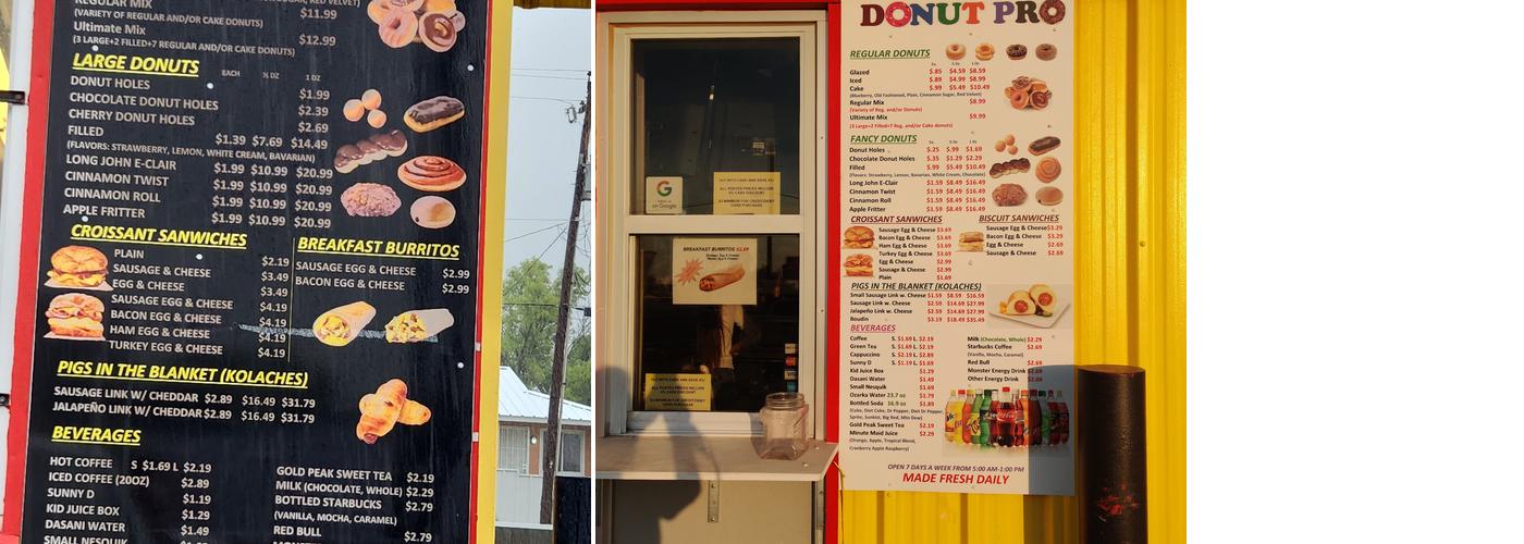 Donut Pro Menu