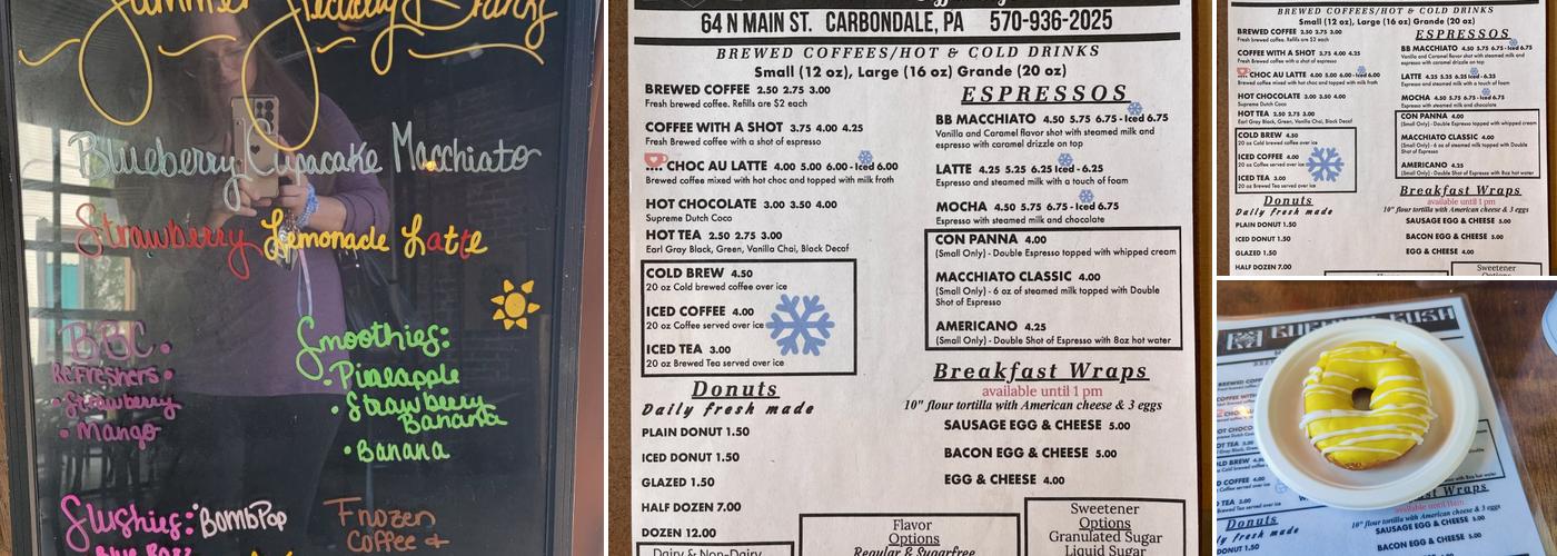 Burning Bush Café Menu