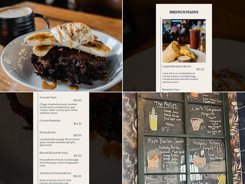 Clara B's Kitchen Table Menu