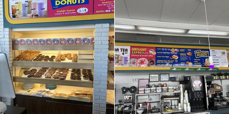 Daylight Donuts Menu