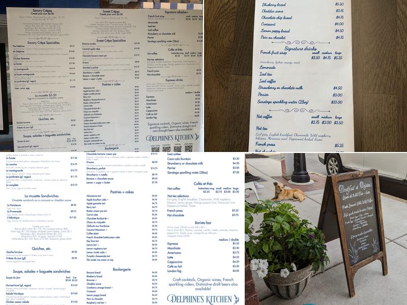 Delphine's Kitchen Menu